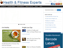 Tablet Screenshot of healthfitnessexperts.com